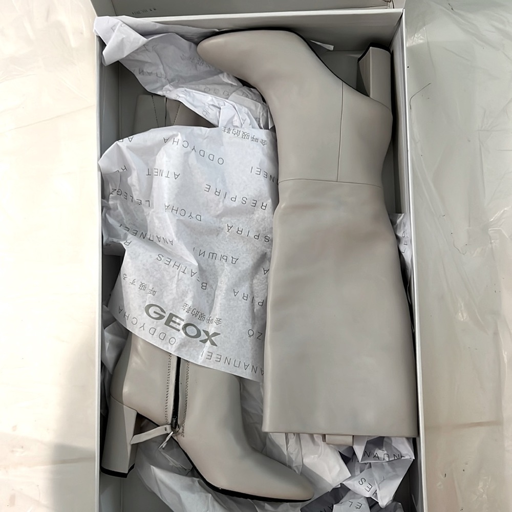 NIB Geox Knee High Heeled Boots